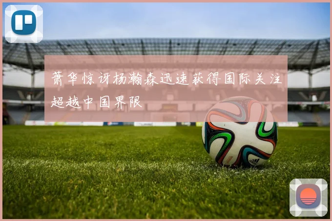 萧华惊讶杨瀚森迅速获得国际关注超越中国界限